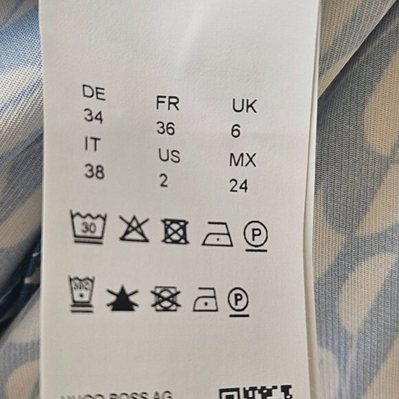 BOSS  Slim-fit printed dress with keyhole neckline - Picture 6 of 10